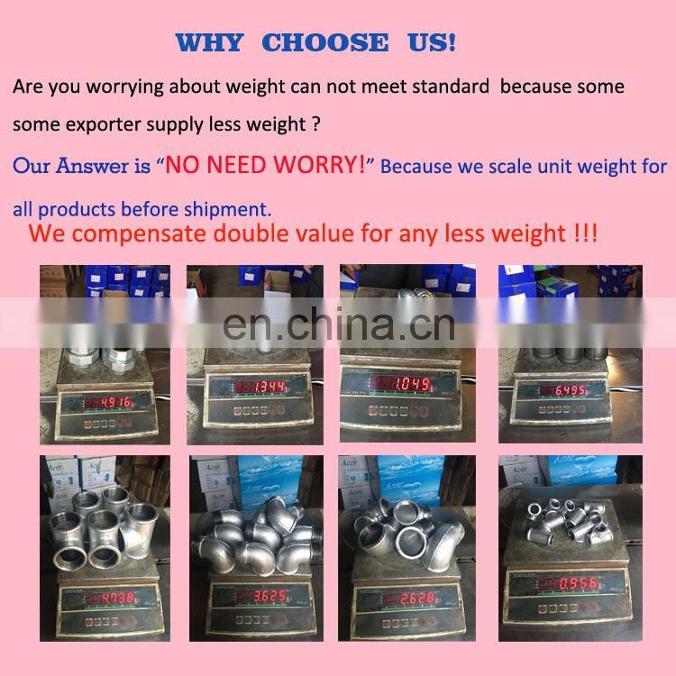 Plumbing Gi Plain Malleable Iron Pipe Fitting Bangladesh