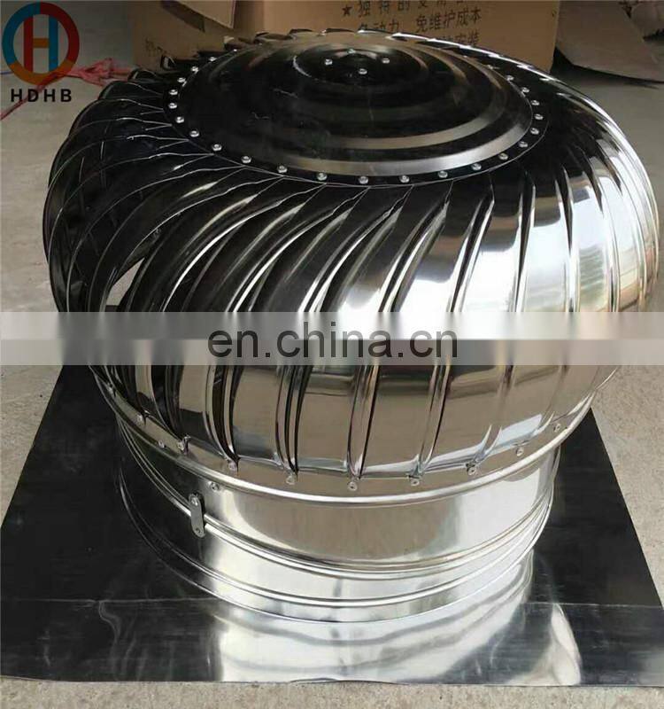 Unpowered Roof Ventilation Fan Metal Wind Driven Powerless Turbine Ventilator No Power Cowl Vent Cover