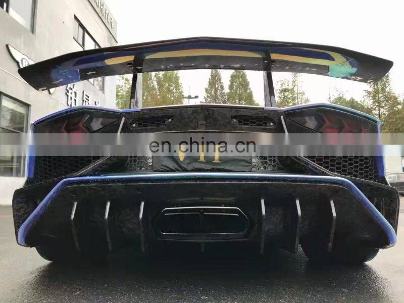 Runde For Lamborghini Aventador LP700 LP720 Upgrade LP750 SVJ Style Body Kit Front Bumper Rear Bumper Hood Side Skirt Spoiler