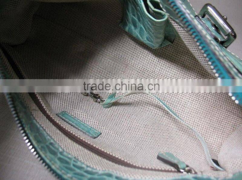 Smooth leather pocket fancy handbag