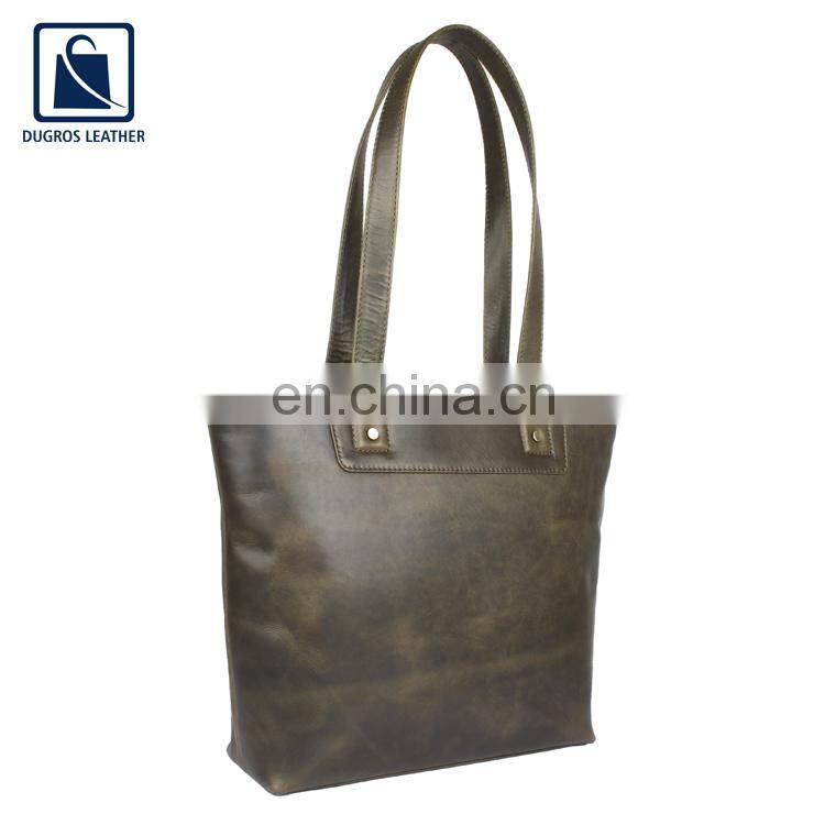 Eye Catching Design Wholesale Price Good Quality Stylish Look Women Genuine Leather Handbag from India