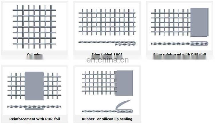 durable stainless steel plain weave crimped wire mesh products
