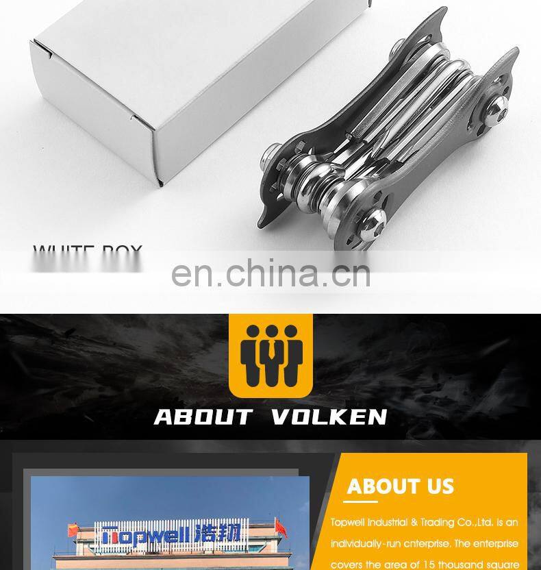 Exquisite gift multifunctional bicycle tool 11-in-one hexagonal wrench factory direct sales can be customized logo