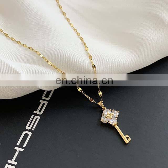 Female Fashion Accessories Pendant Rhinestone Necklace Jewelry