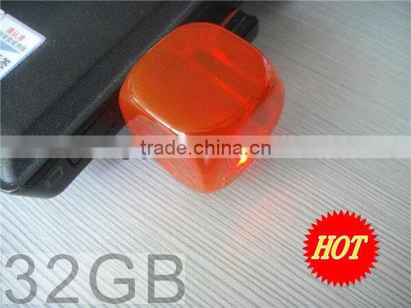 Hot New China Product Dice Mini USB Disk Inside LED Light 32GB