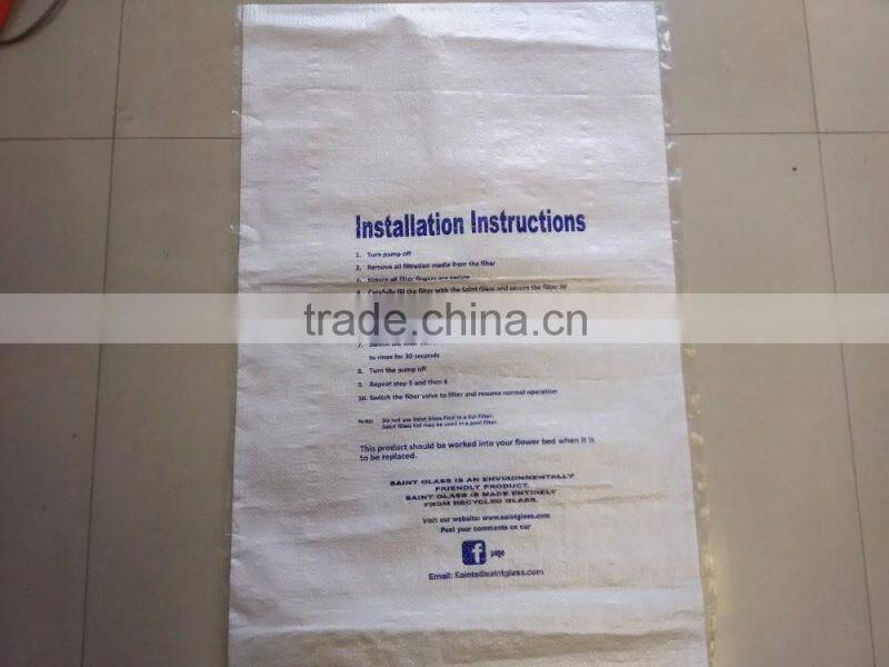 2016 China white laminated pp woven bags for flour, wheat,rice,corn,feed,seed.grain