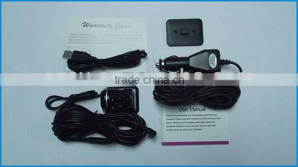 Newest car camera 3inch TFT 1080p GPS G-sensor 2CH support multi-function with H.264 compression car blackbox