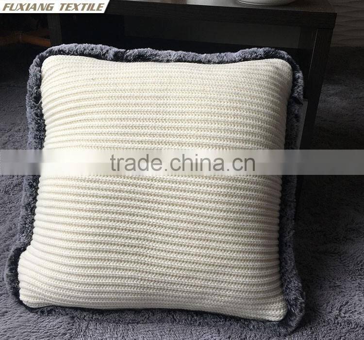 Knitted Patchwork Latest Design Sofa Cushion Cover