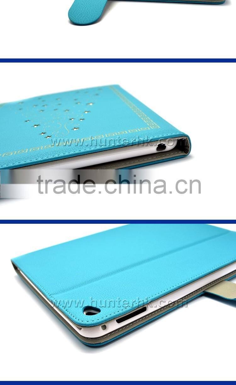 Turquoise Color Christmas Tree Tablet Case For iPad 4