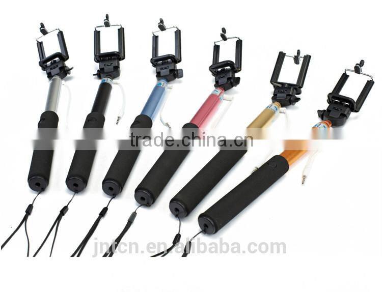 Alu alloy extendable hand held monopod wire selfie stick QC25