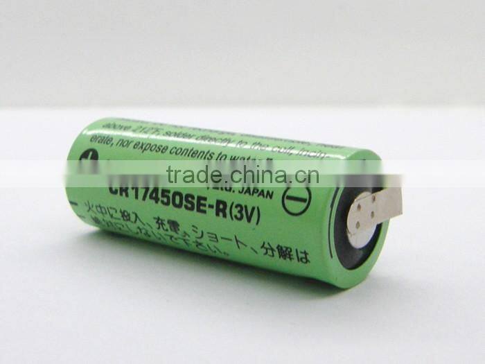 battery CR17450SE-R,3V PLC lithium battery with connector