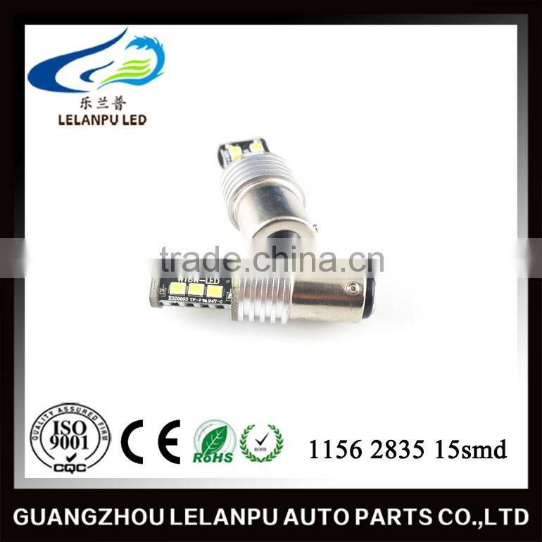 Super bright 1156 2835 15smd back up light led bulb 2835