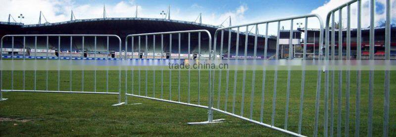 used galvanized crowd control barrier