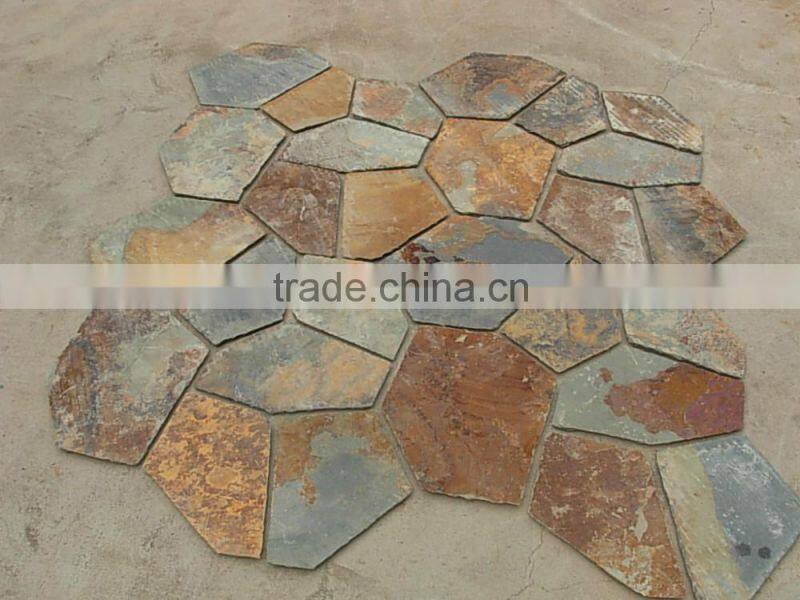 natural slates, sandstone, rusty, white, yellow, black, green culture stone