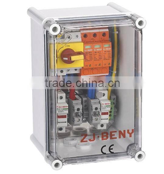 PV string combiner box for residenatial solar system
