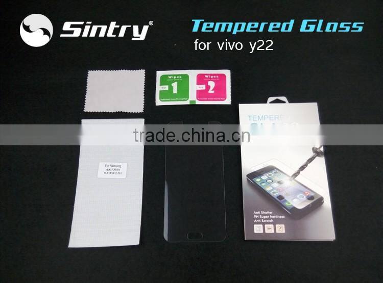 Most popular Nano coating free sample phone screen protector 0.33mm tempered glass screen protector for vivo y22