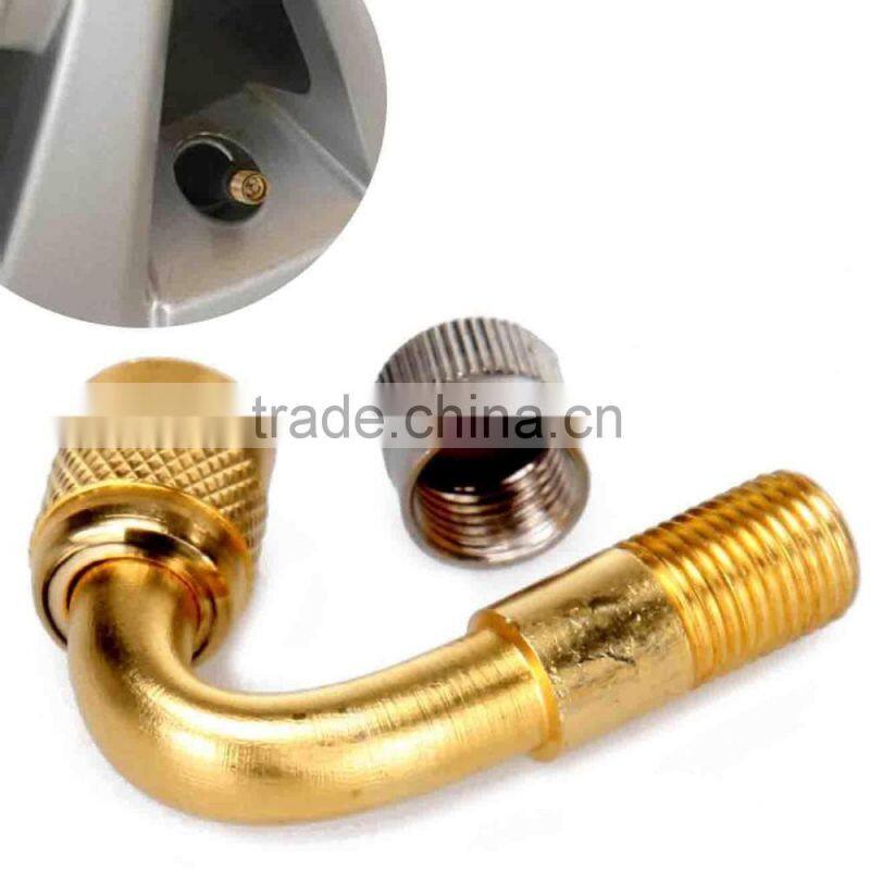 1-3/8" Chrome Metal Tire Valve Extension 45 Degree Universal Fit--Good Quality