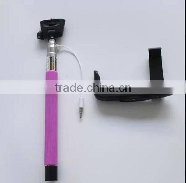 New wired Pole Phone Selfie Stick Monopod Bluetooth Android IOS for iPhone Camera no Battery