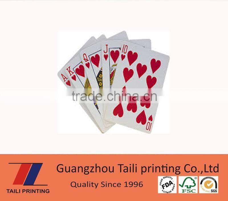 High quality playing cards paper printed