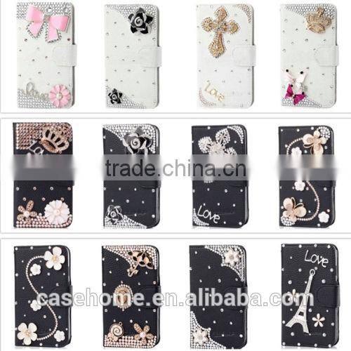 Girls Flip Cover for Samsung Galaxy Core Prime Diamond Case