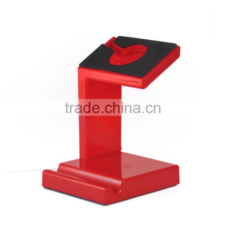 Colorful 2 in 1 plastic Charging Dock for apple watch
