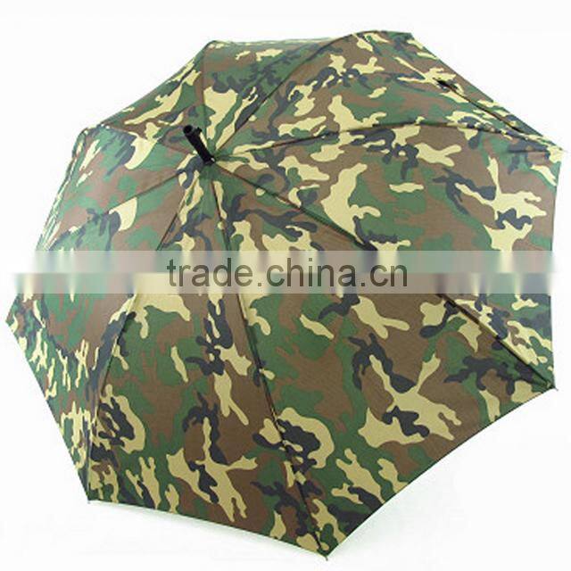 Unique design camouflage color men's auto open water gun umbrella