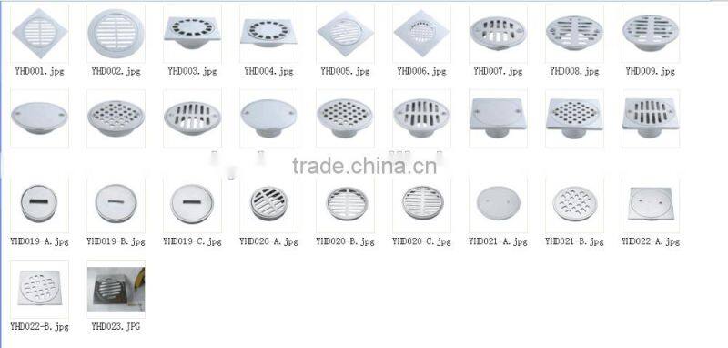 Factory-Light weight zinc square floor drain/bathroom floor drain/wash basin drain