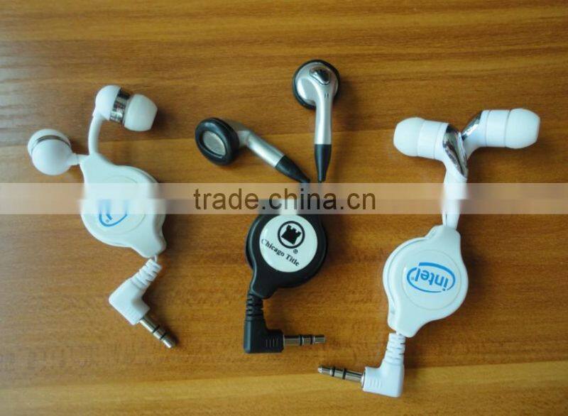 colorful retractable earphones