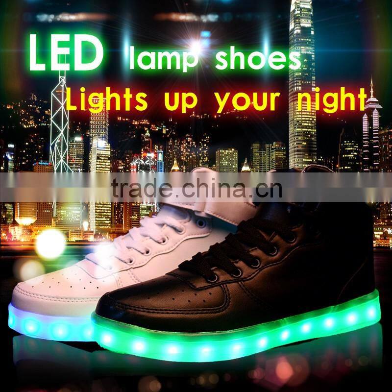 Dubai shoes 2016 summer LED shoes glowing flashing shoes adult