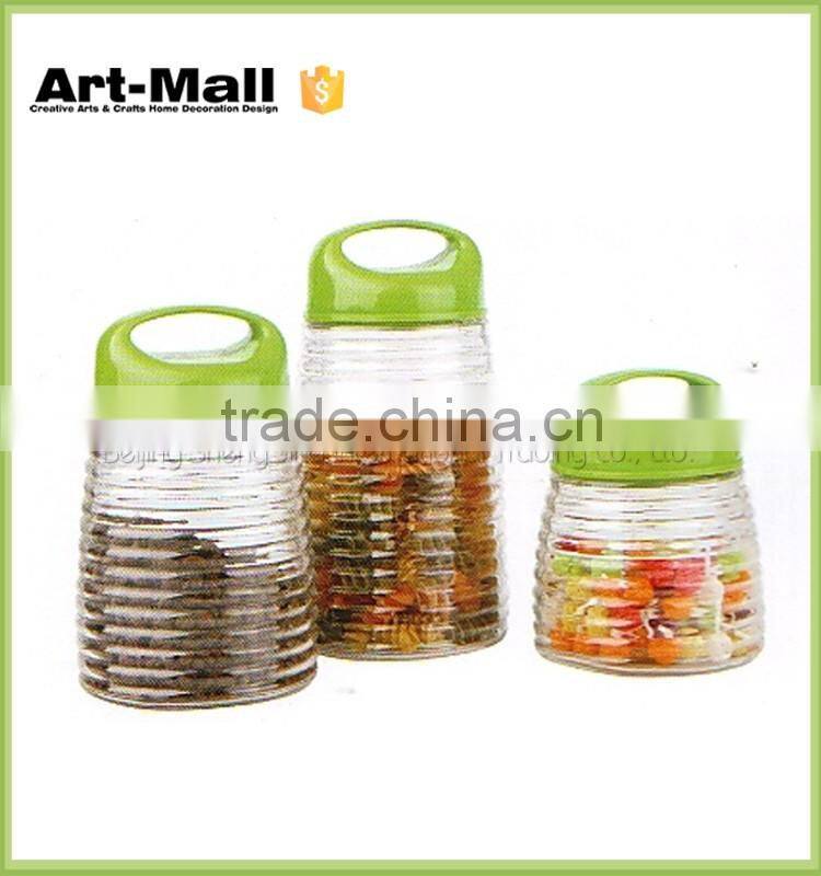 Food Grade Glass Jars for Nut,Coffee,Tea,Spice Glass Jars with Rubber or Silicone Seal Airtight Clip Top