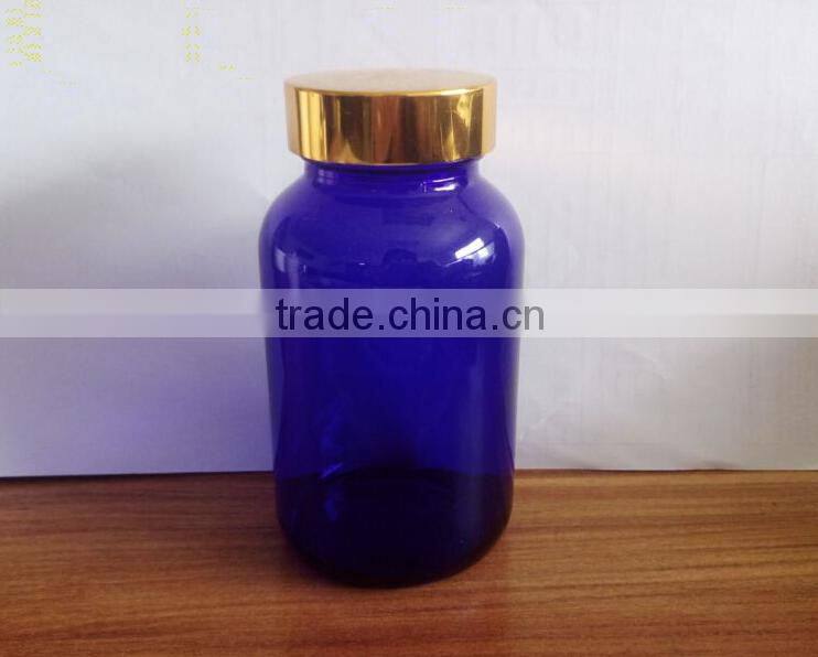 250ml cobalt blue medicine bottle for pill