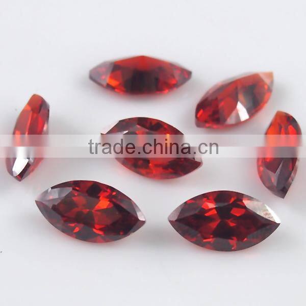 synthetic garnet zircon gems loose marquise glamour cz