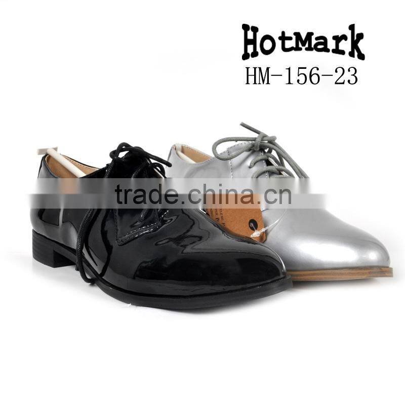 Italy hot new products for 2015 fashion flats women shoe charming high quality leather shoe for women
