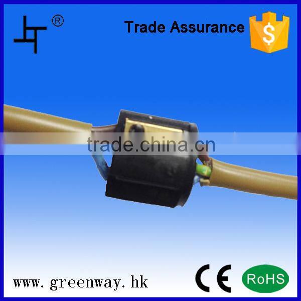 ip68 3 pins waterproof connector with cable glands