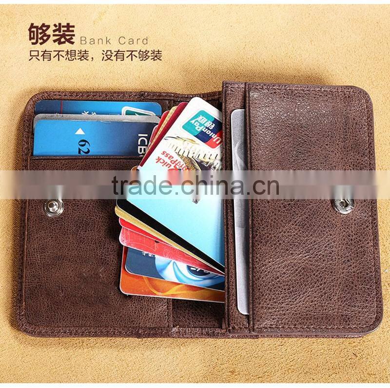 2016 custom luxurious real leather credit card holder for men