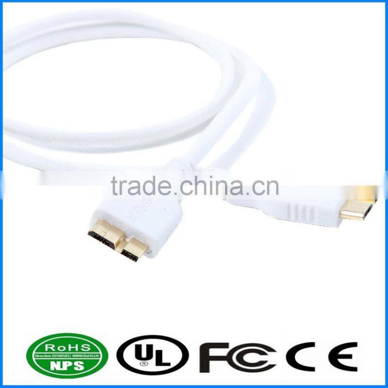 USB3.0 Cable USB3.0 MicroB To MicroB Cable Pure Copper Dataline M To M Mountable