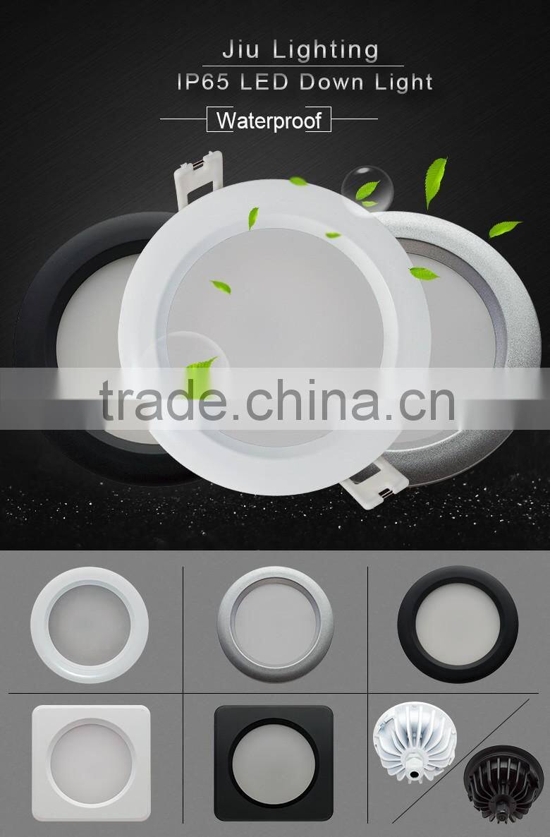 Highly Reliable Long Lasting White or Black Color Round Shaped 78mm Cutout 3W 5W 7W 9W IP65 LED Downlights