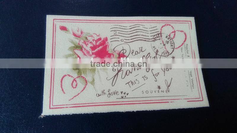 Customer Printed Debossed Leather Patch with Factory Price