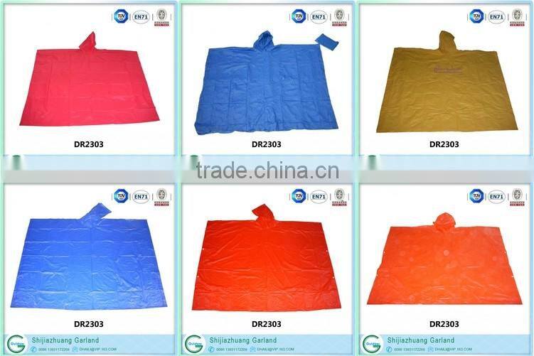 hot sale high quality long adult rain poncho costume