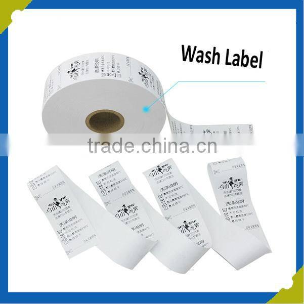 Nylon Clothes Satin Printing Hand Wash Care Warning Instructions Label Lables
