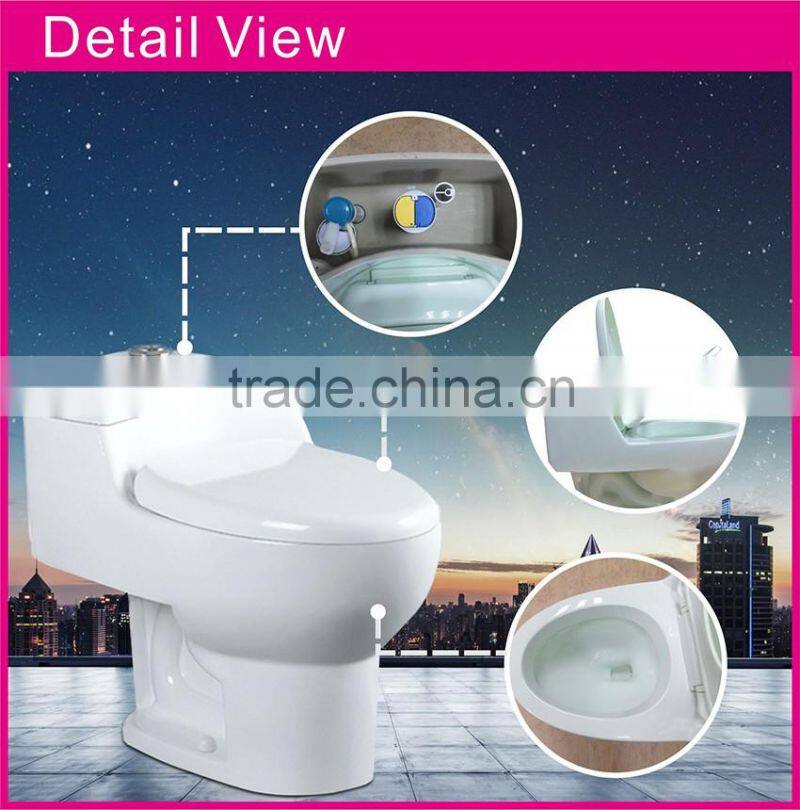 Colorful shampooing room siphonic Floor Mounted one piece Toilet