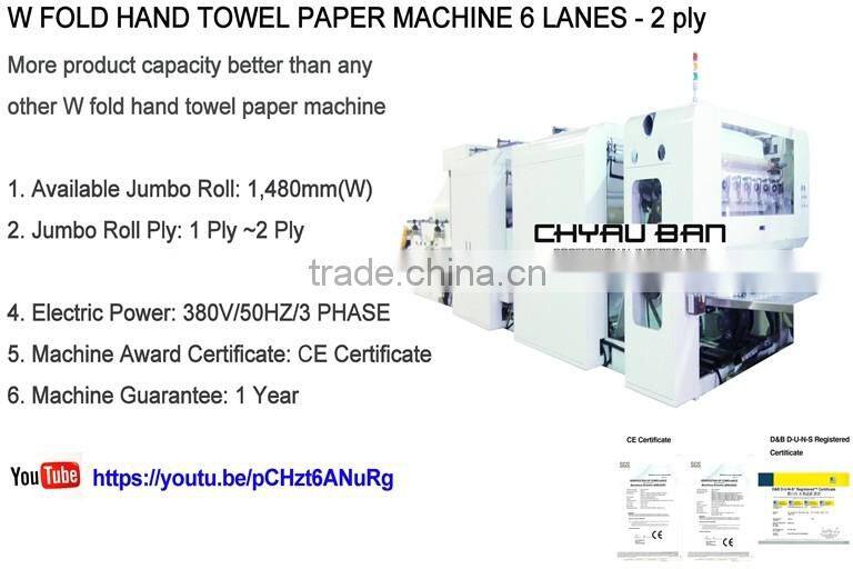 Newest Laminating Gluting W Fold Dispenser Paper Towel Making Machinery