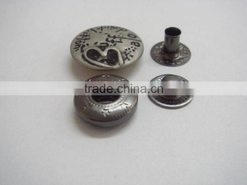 19mm big round fashion garment accessorues snap button