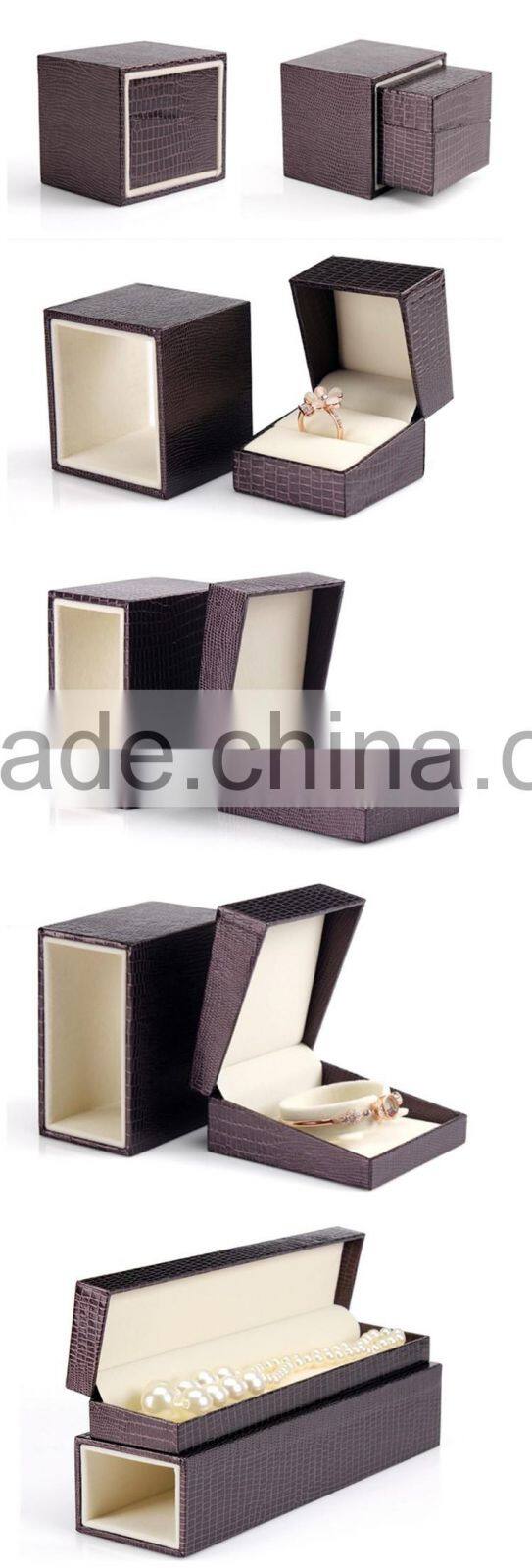 Cheap packaging leather jewelry box manufacturer