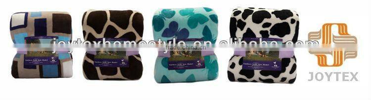 100%Polyester Printed Coral Fleece/Flannel Fleece Blanket