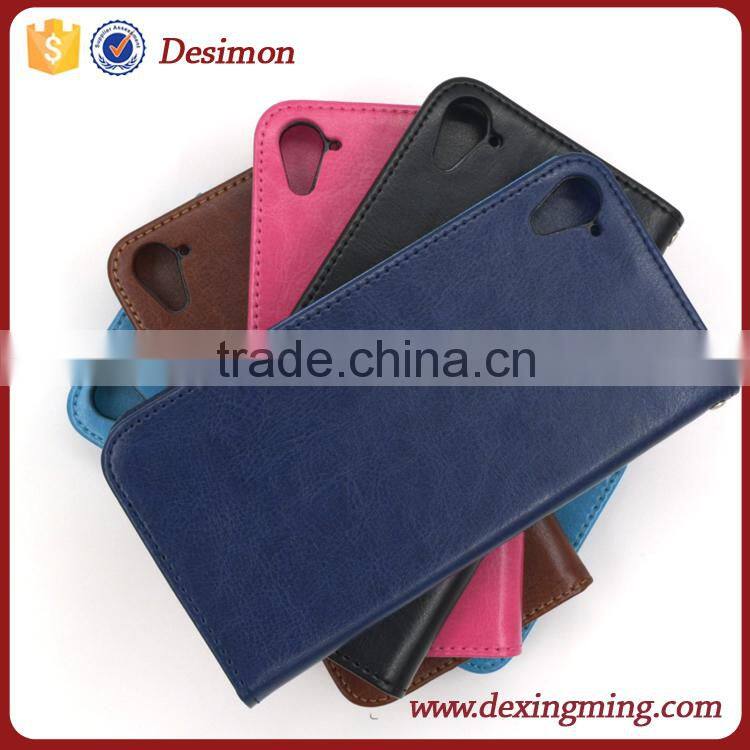 2015 China New Crazy horse cover For HTC Desire 826 leather case with many colors