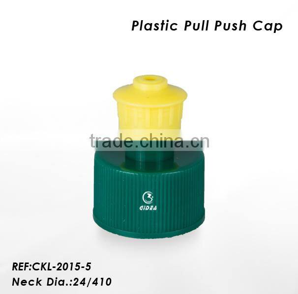 plastic bottle cap push pull 24/410