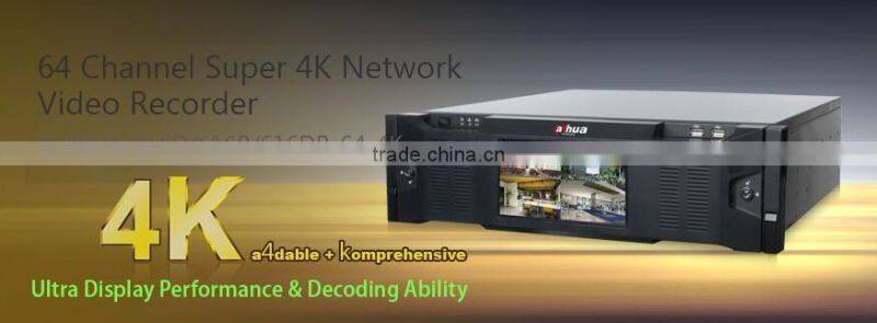 Dahua 64 Channel NVR Super NVR with Front LCD Display Support RAID0/1/5/6/10/50/60