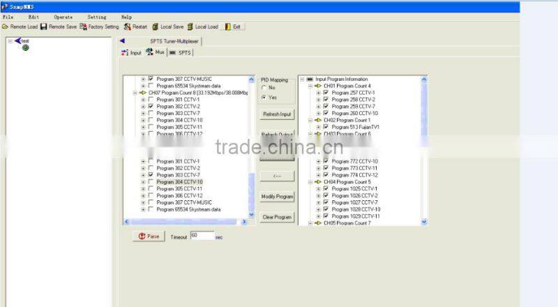 8 DVB-S Tuner To IP Gateway