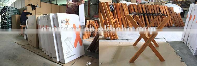 hotel room antique rustic wood luggage rack